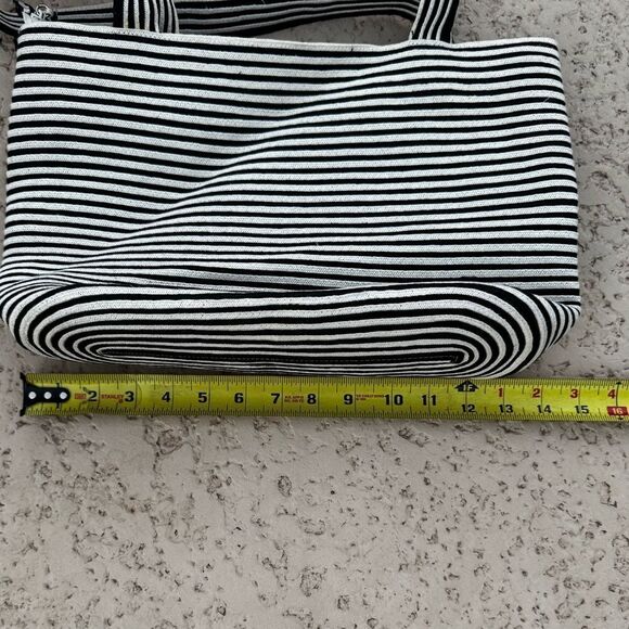 Villager by Liz Claiborne Striped Black and White Women's Tote Bag - Picture 11 of 11
